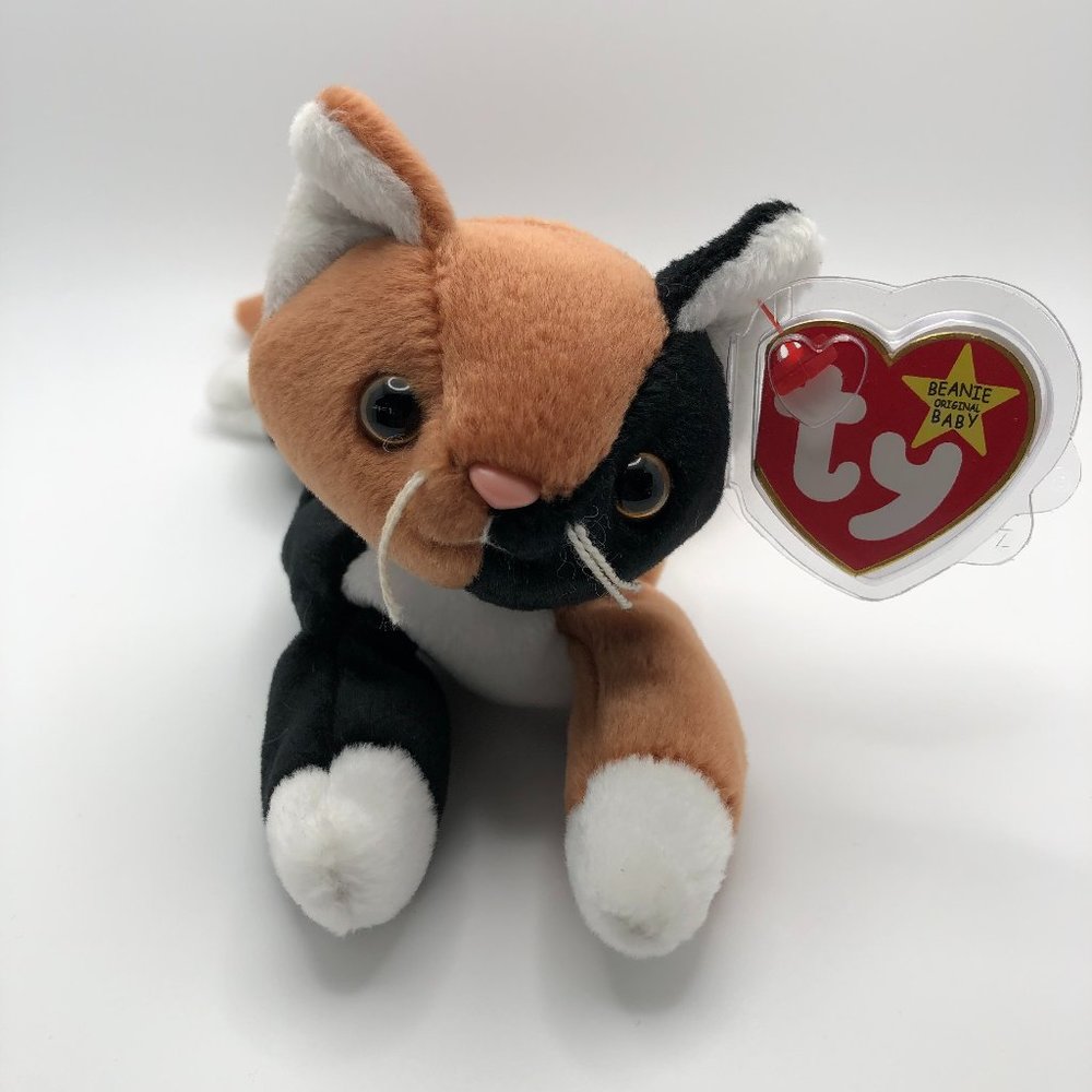 ORIGINAL Ty Beanie Baby Retired "Chip" the Cat 1996
